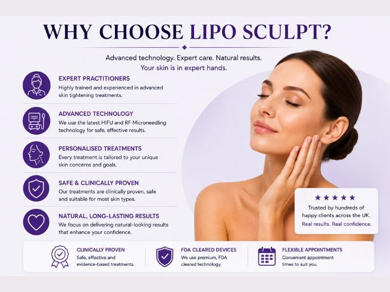 why choose lipo sculpt for complete skin tightening treatment Leamington Spa